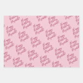 Voeg Uw Bericht Toe 3 Vellen Roze Flamingo (Voorkant 3)