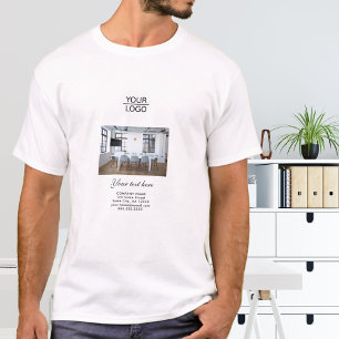 Voeg uw Bevordering van de Foto van het Bedrijf va T-shirt