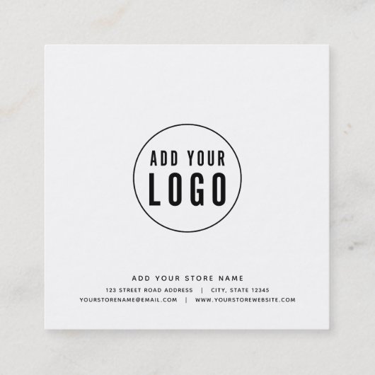 Voeg uw bewerkbare kleur aan de witte rand van het kortingskaartje (Achterkant)