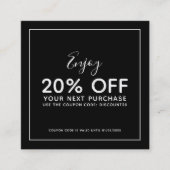 Voeg uw bewerkbare kleur aan de witte rand van het kortingskaartje (Voorkant)