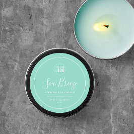 Voeg uw bewerkbare kleur aan de witte rand van het ronde sticker