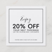 Voeg uw bewerkbare kleur aan de zwarte rand van de kortingskaartje (Voorkant)