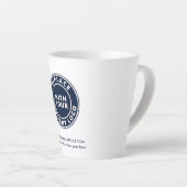 Voeg uw Business Logo en Merk Website Custom toe Latte Mok (Rechterhoek)