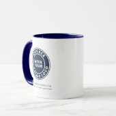 Voeg uw Business Logo en Merk Website Custom toe Mok (Voorkant links)