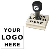 Voeg uw Business Logo Simple Minimalist toe Rubberstempel (Gestempeld)