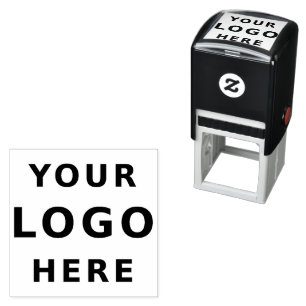 Voeg uw Business Logo Simple Minimalist toe Zelfinktende Stempel