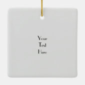 Voeg uw Business Promo QR Code toe aan een kerst Keramisch Ornament (Achterkant)