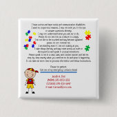 Voeg uw Button Kinderinfo Square toe (Voorkant)