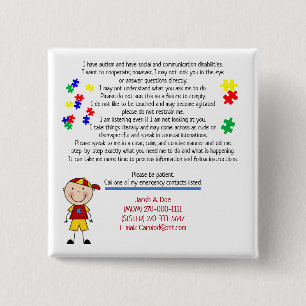 Voeg uw Button Kinderinfo Square toe