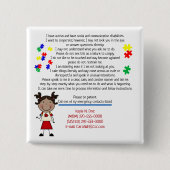 Voeg uw Button Kinderinfo Square toe (Voorkant)