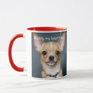 Voeg uw Chihuahua Photo Red Ringer Mok toe