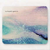 Voeg Uw Citaat of de Textuur van de Inkt van de Wa Muismat (Voorkant)