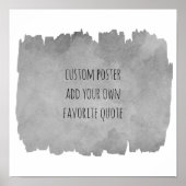 voeg uw citaat toe de waterverf van de verf poster (Voorkant)