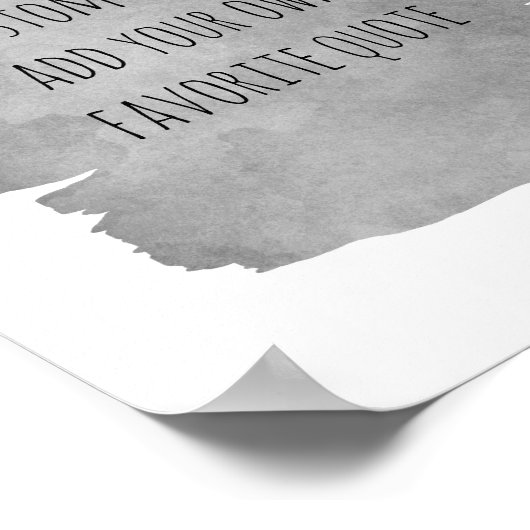 voeg uw citaat toe de waterverf van de verf poster (Hoek)