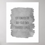 voeg uw citaat toe de waterverf van de verf poster (Voorkant)
