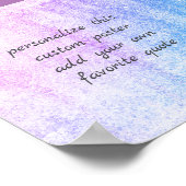 voeg uw citaat toe met een in nood verkerende stij poster (Hoek)