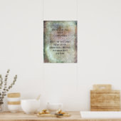 Voeg Uw Citaat toe of Exemplaar Grunge Textured Br Poster (Keuken)