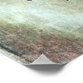 Voeg Uw Citaat toe of Exemplaar Grunge Textured Br Poster (Hoek)