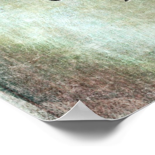 Voeg Uw Citaat toe of Exemplaar Grunge Textured Br Poster (Hoek)