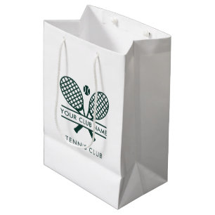 Voeg uw clubnaam Tennis Team Custom Medium Cadeauzakje