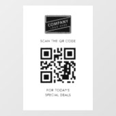 Voeg Uw Code QR en BedrijfsLogo toe Raamsticker (Vel)