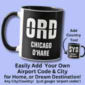 Voeg uw code & stad, luchthavencode ORD CHICAGO Mok