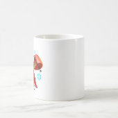 Voeg uw datum toe met het zachte kerstrode lint koffiemok (Center)