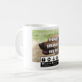 Voeg uw dier WHS-Logo toe Koffiemok (Voorkant links)