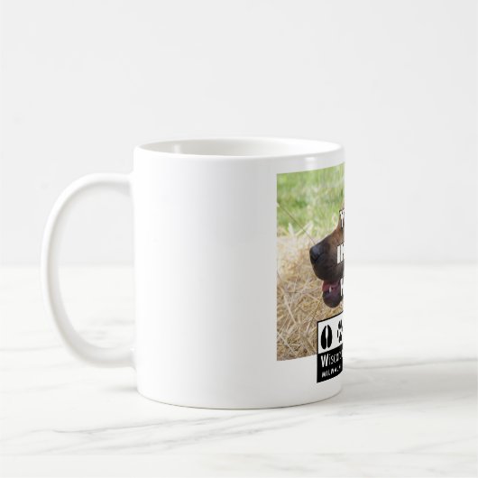 Voeg uw dier WHS-Logo toe Koffiemok (Links)