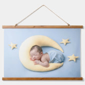 Voeg uw drie foto gepersonaliseerd toe hangend wandkleed (Voorkant 2)