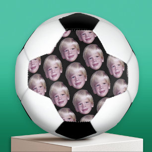 Voeg uw drijvende hoofdfoto toe - Small Pattern Bl Voetbal