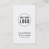 Voeg uw eenvoudige bewerkbare Logo sociale media t Visitekaartje (Voorkant)