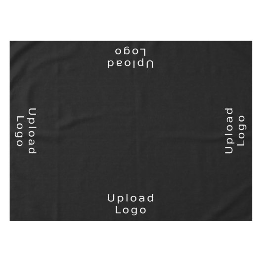 Voeg uw eenvoudige Business Logo Restaurant toe Zw Tafelkleed (Voorkant (Horizontaal))