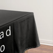 Voeg uw eenvoudige Business Logo Restaurant toe Zw Tafelkleed (Voorbeeld)