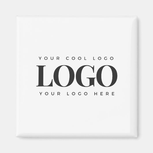 Voeg uw eenvoudige minimalistische Logo uit uw rec Magneet (Voorkant)
