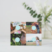 Voeg uw eigen 4 foto's aanpasbare Kaart (Staand voorkant)