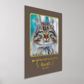 Voeg uw eigen aangepaste foto-Pet Cat Memorial 8 x Folie Afdrukken (Laagn)