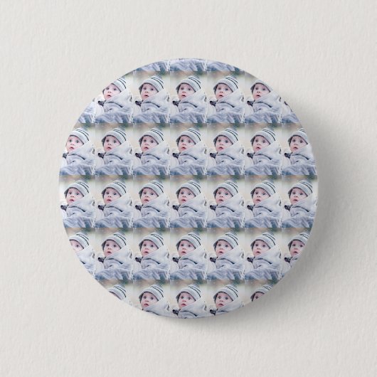 Voeg uw eigen aangepaste fotocollage toe ronde button 5,7 cm (Voorkant)