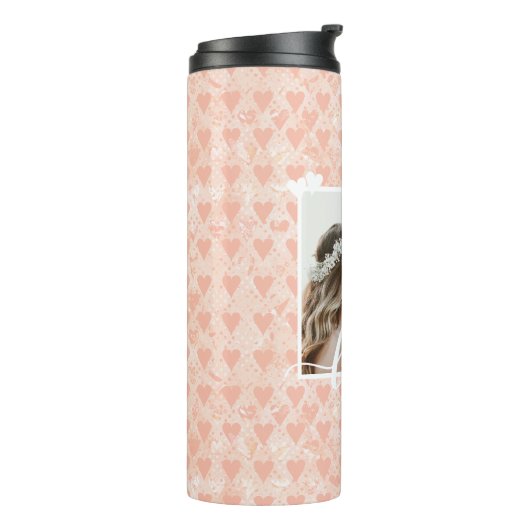 Voeg uw eigen aangepaste fotoliefdesharten toe aan thermosbeker (Gedraaid links)