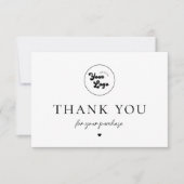 Voeg uw eigen aangepaste Logo QR Code Bedrijf Klan Bedankkaart (Voorkant)