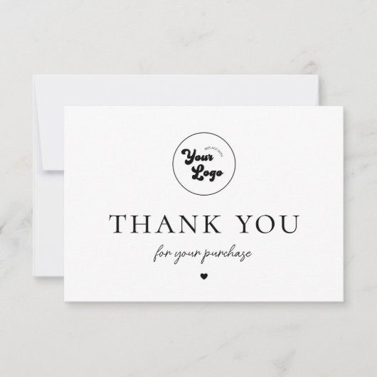 Voeg uw eigen aangepaste Logo QR Code Bedrijf Klan Bedankkaart (Voorkant)