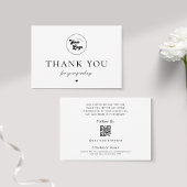 Voeg uw eigen aangepaste Logo QR Code Bedrijf Klan Bedankkaart