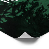 Voeg uw eigen aangepaste offerte zwart-wit en groe poster (Hoek)