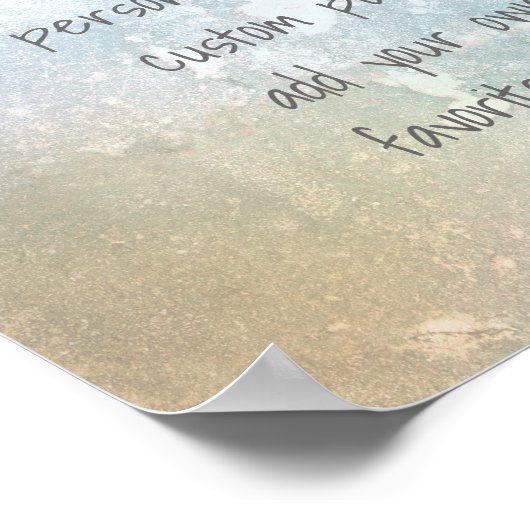 voeg uw eigen aangepaste poster zachte kleuren toe (Hoek)