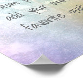 voeg uw eigen aangepaste poster zachte kleuren toe (Hoek)