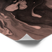 Voeg uw eigen aangepaste prijsopgave zwarte marmer poster (Hoek)