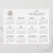 voeg uw eigen aangepaste tekst 2024 Agenda Folie Feestdagen Briefkaart (Voorkant)