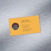 Voeg uw eigen Afbeelding aan aangepaste Macaroni e Magnetisch Visitekaartje (Voorbeeld)