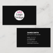 Voeg uw eigen Afbeelding aangepaste extravagant zw Visitekaartje (Voorkant / Achterkant)