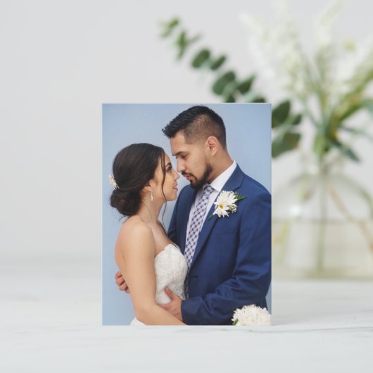 Voeg uw eigen Afbeelding aangepaste foto toe Briefkaart (Staand voorkant)